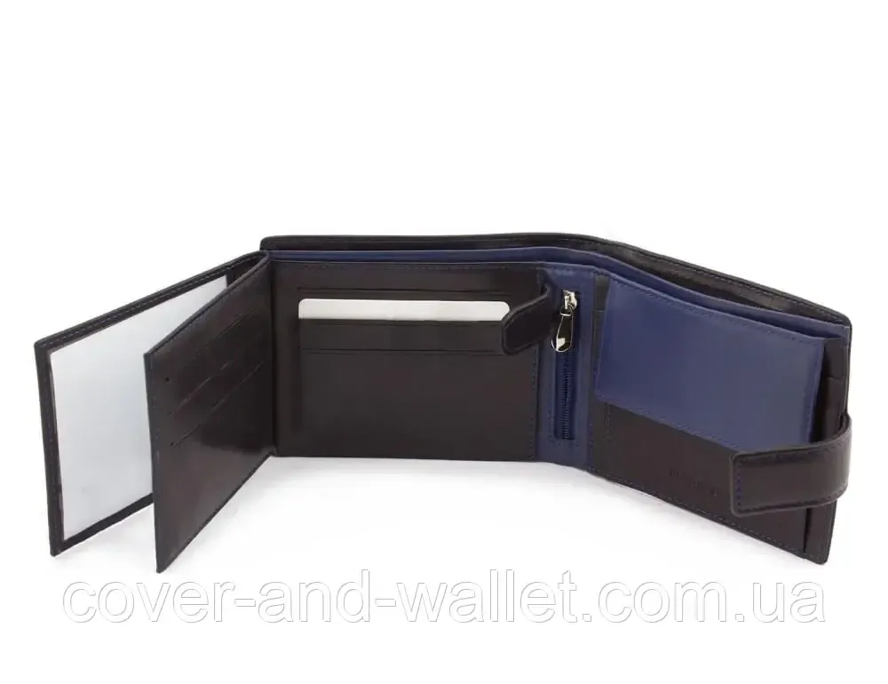 Стильный брендовый мужской кошелёк с блоком для документов Marco Coverna MC-1006 A Киев - изображение 7