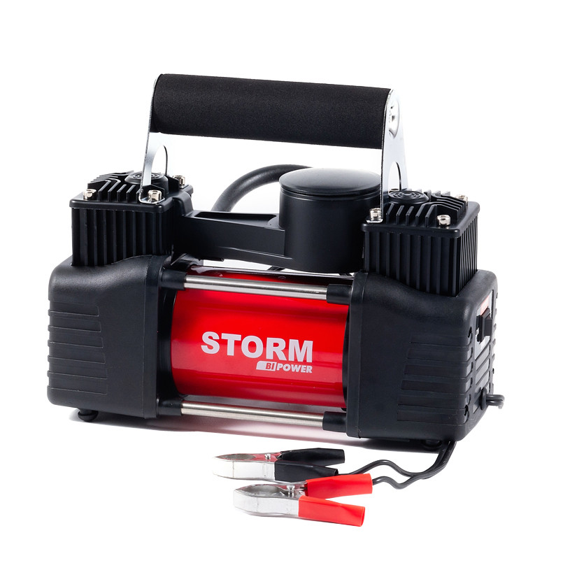 Компресор автомобільний Storm Bi-Power 10Атм 85л/хв 360Вт двоциліндровий Львів - фото 1