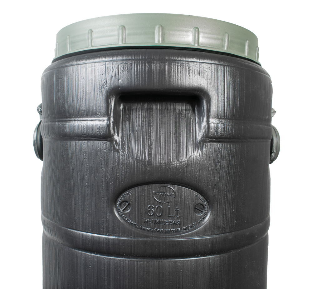 Техническая бочка 60 л  высокая черная, бидон  широкая горловина емкость для воды Днепр - изображение 2