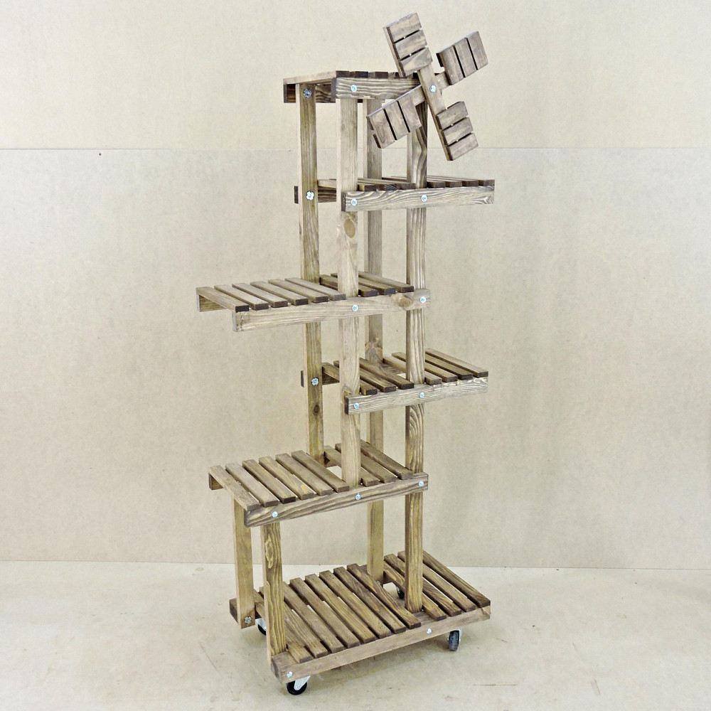 Підставка для квітів "Матурі 3" на коліщатках капучино Миколаїв - фото 6