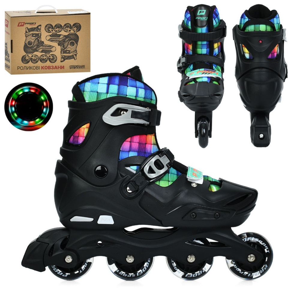 Дитячі розсувні ролики A4159-L-B, розмір 39-42 Вінниця - фото 1