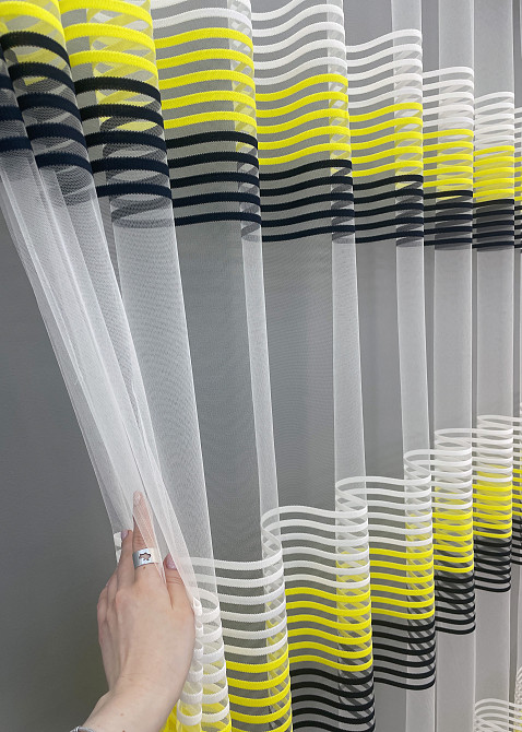 Тюль фатин полосы, коллекция 