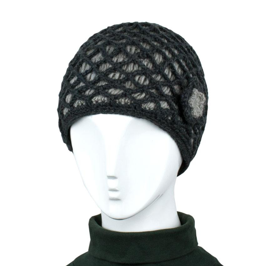 Шапка жіноча тепла з вовни Київ - фото 1