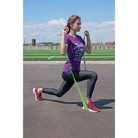 Стрічка еспандер PowerPlay PP_4112_Green_Medium зелений, на 9 кг Вінниця