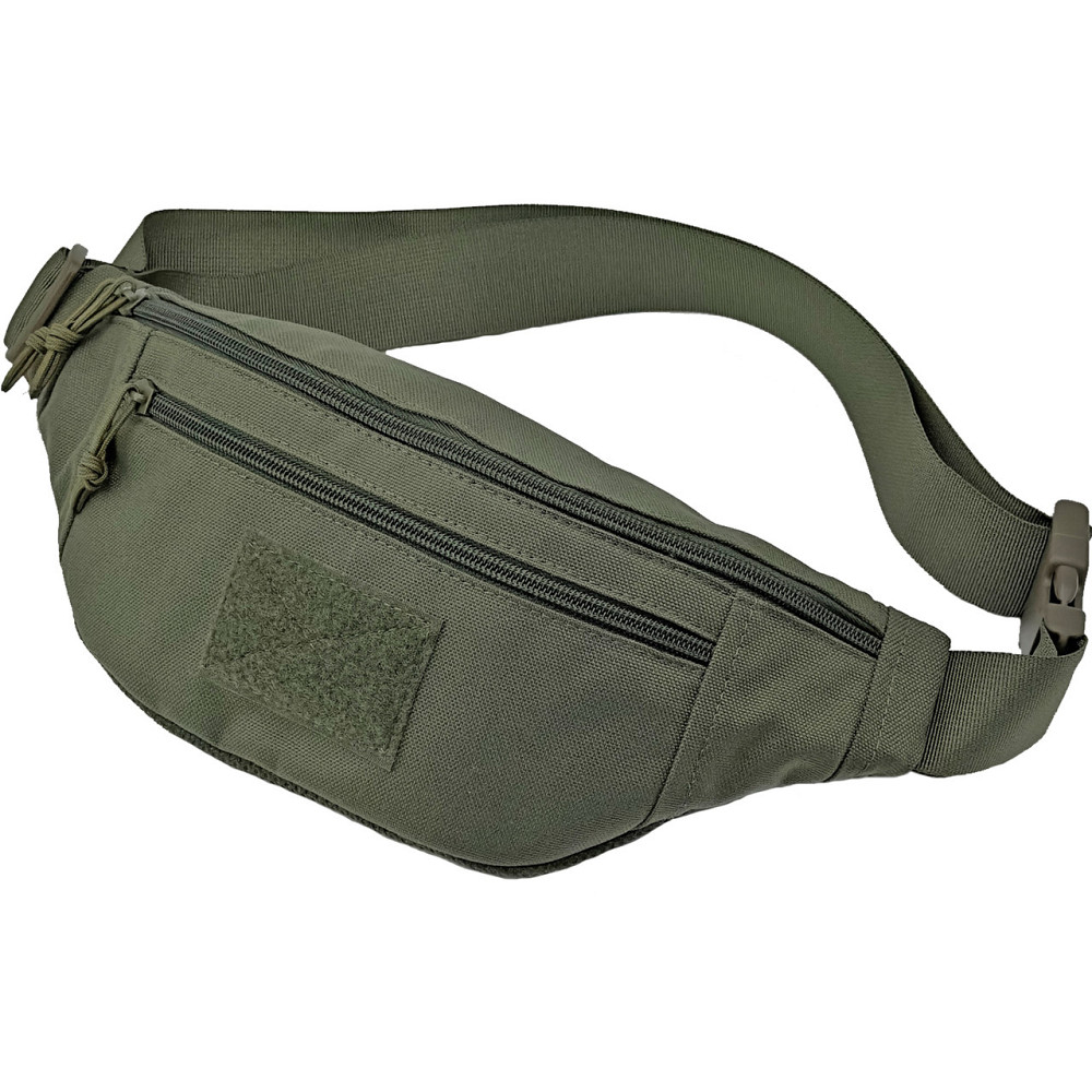 Тактична поясна сумка-бананка Олива Cordura 1000 D Киев - изображение 2