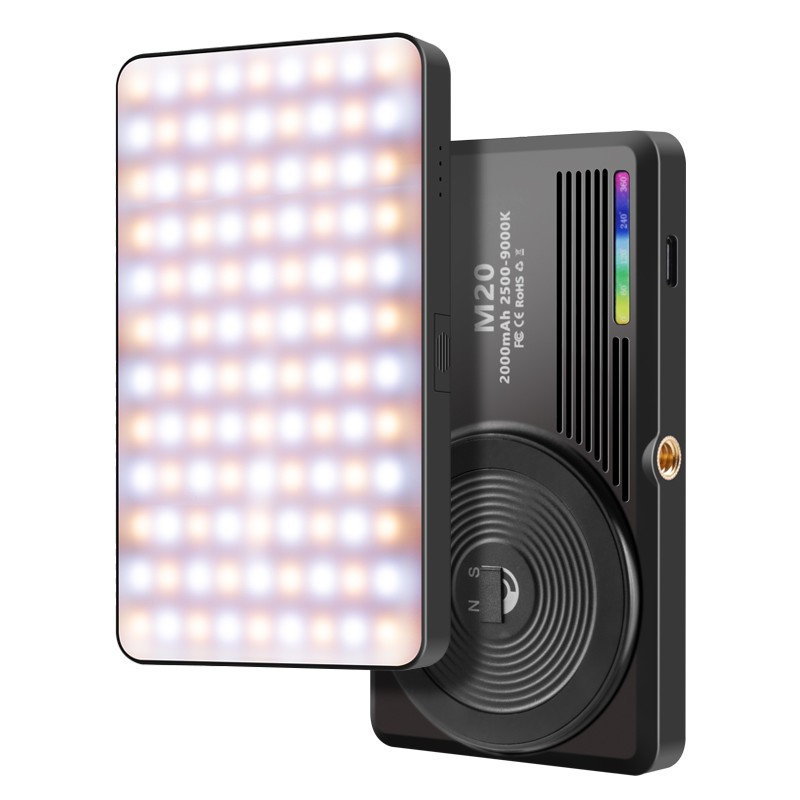 Свет портативный магнитный для телефона и камеры 2500-9000К AC Prof M20 RGB Киев - изображение 3