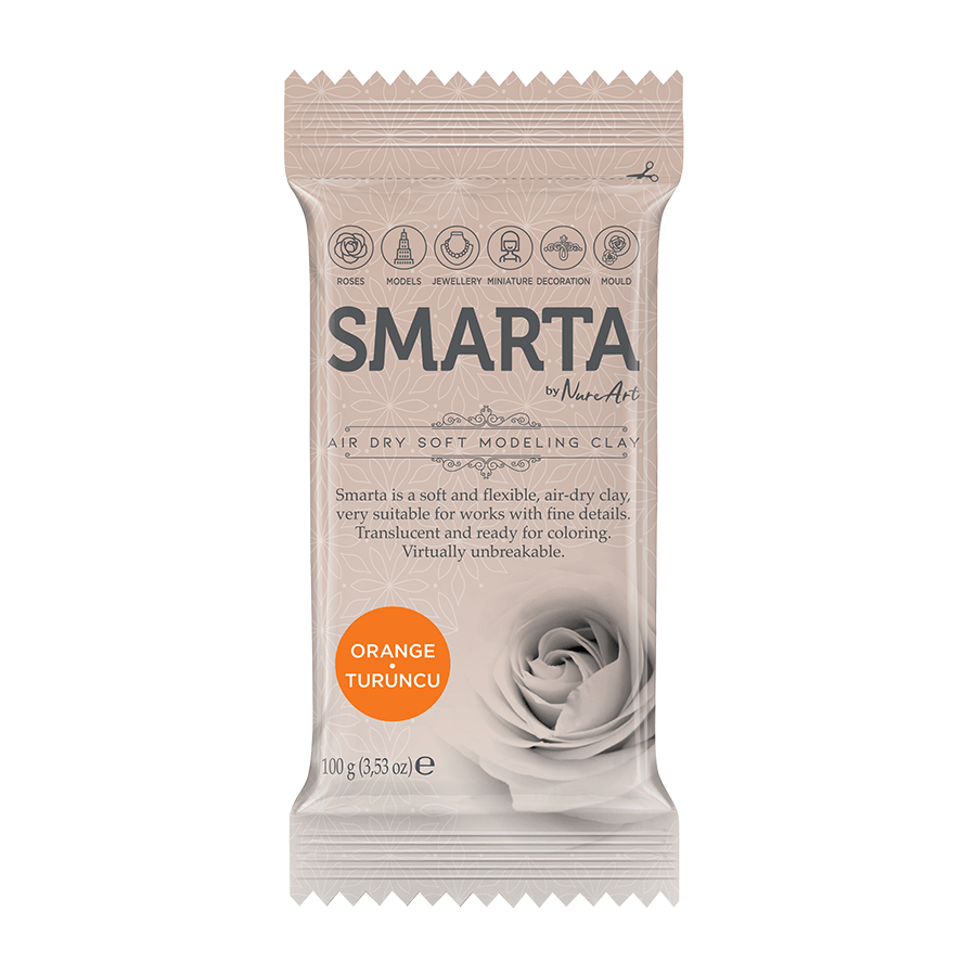 Пластика самозастывающая Оранжевая 100 г Smarta Киев - изображение 1