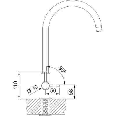 Змішувач Franke Lina Clear Water (160.0702.660) Вінниця