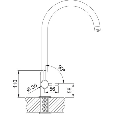 Змішувач Franke Lina Clear Water (160.0702.660) Вінниця - фото 2