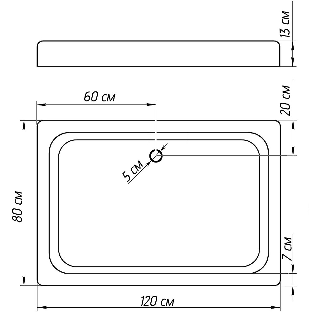 Душовий піддон прямокутний NAREW SL120F BRAVO (1уп.) Киев - изображение 7