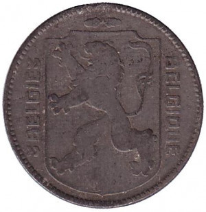 1 франк. 1946 рік, Бельгія. Полтава - фото 1