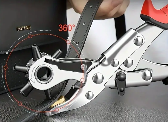 Револьверний дірокол для шкіри, тканини та картону Київ - фото 9