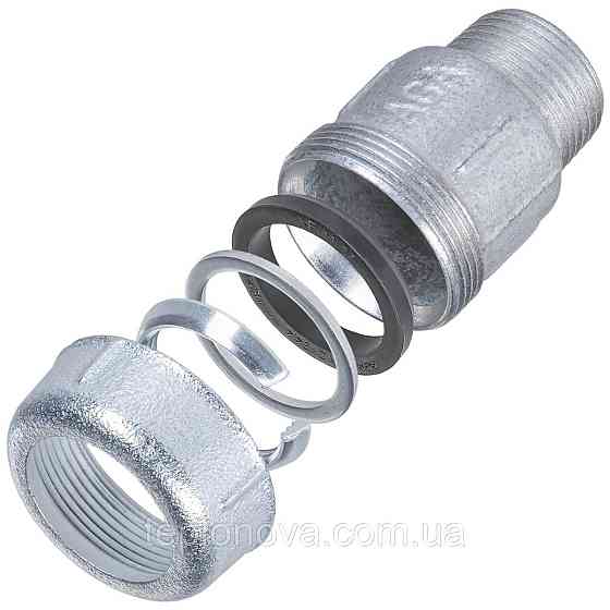 З'єднання пряме затискне із зовнішньою різзю DN25 (31,2-34,4 мм) х 1" AK AGAflex Чернівці