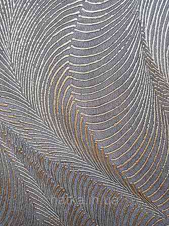 Обои виниловые на флизелиновой основе Rasch Incanto 1.06х10 абстракция волны металлик темно серые золотые 3д Киев