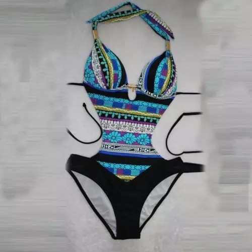 Суцільний жіночий купальник XL різнобарвний Київ - фото 3