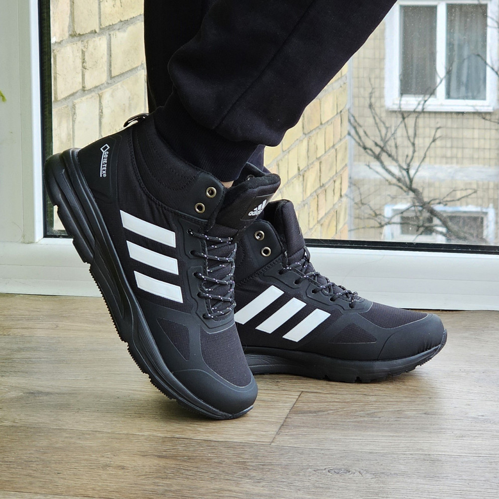 Зимние Кроссовки Adidas Terrex GORE-TEX с МЕХОМ Черные Мужские Адидас Гортекс (размеры: 41,42,43,44,45,46) Днепр - изображение 5
