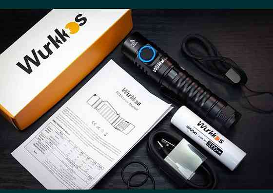 Комплект Фонарь Wurkos FC11 LH351LD c Аккумулятором 18650 ,1300люмен. Киев