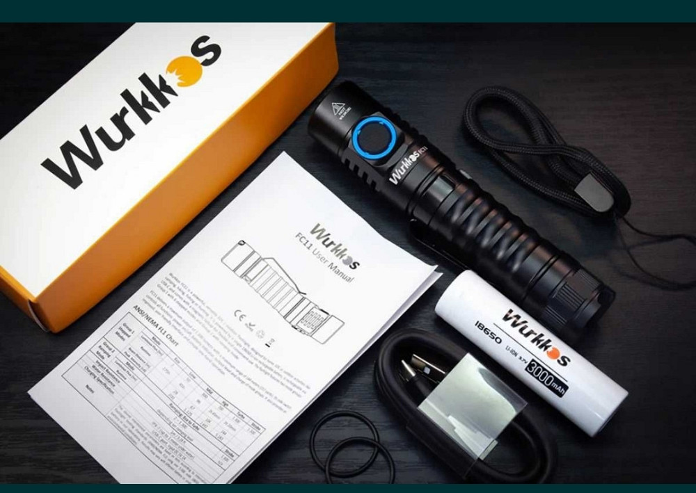 Комплект Фонарь Wurkos FC11 LH351LD c Аккумулятором 18650 ,1300люмен. Киев - изображение 5