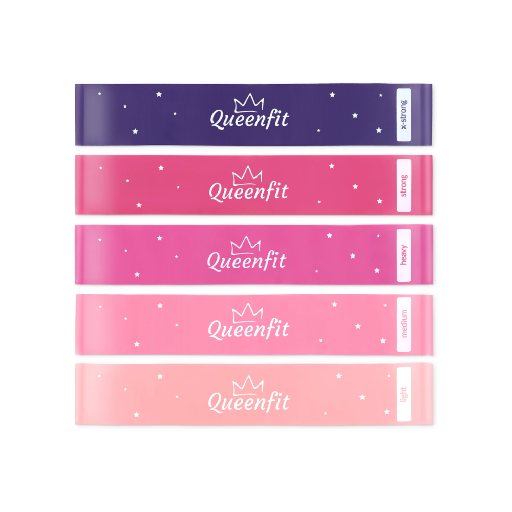 Набір резинок для фітнесу Queenfit 0,5-30кг Q-66258 Киев - изображение 2