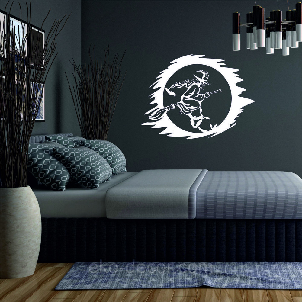 Декоративное настенное Панно «Ведьма» Декор на стену 50*38 см, Белый Киев - изображение 2