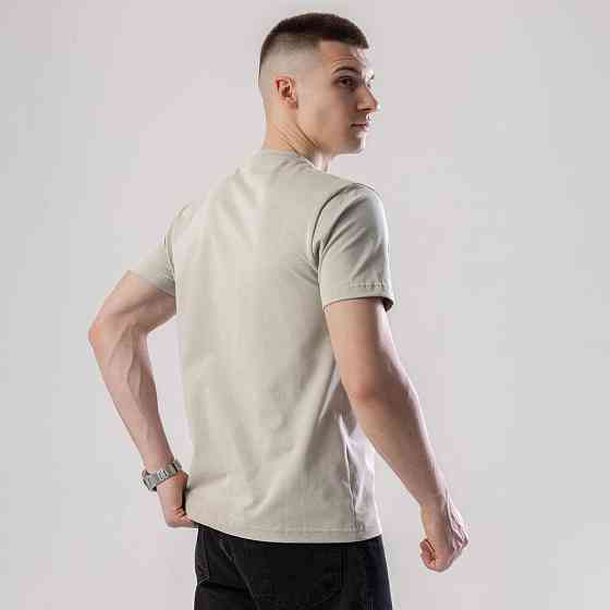 Футболка чоловіча однотонна світло-оливкова Pobedov Peremoga Київ