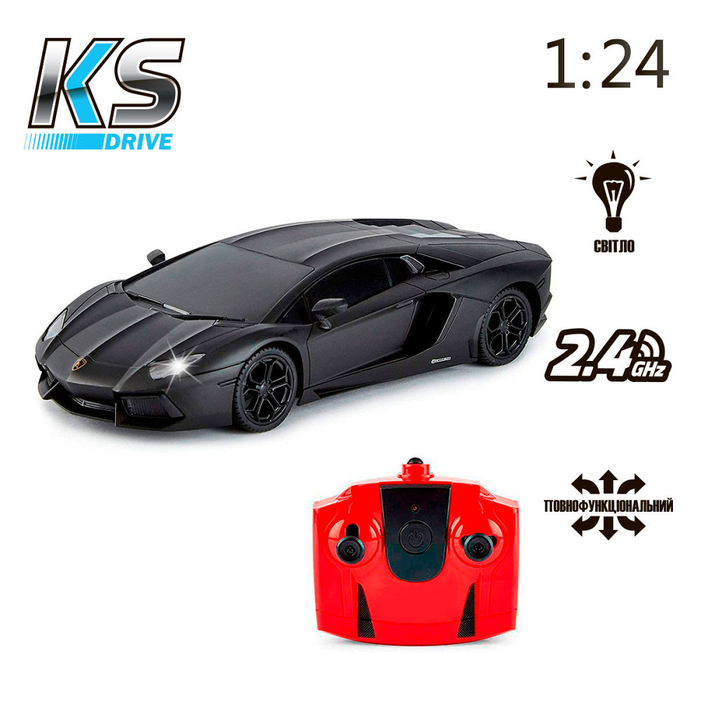 Автомобіль KS Drive на р/к - Lamborghini Aventador LP 700-4 (1:24, 2.4Ghz, чорний) Дніпро - фото 8