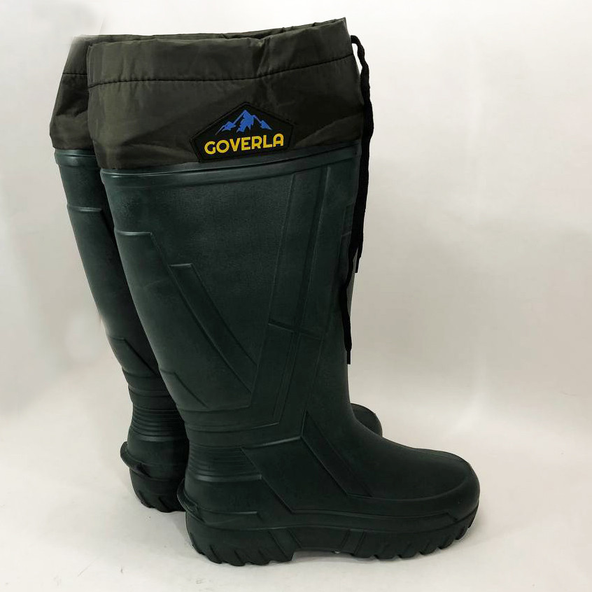 Сапоги резиновые мужские хаки 45р 30см, Тактические мужские резиновые сапоги, Рабочая спецовая обувь OZ-56 Львов - изображение 7