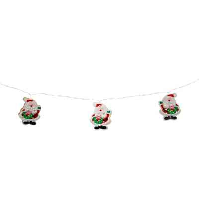 Гирлянда Chomik Санта-Клаус 1.65 м 10 LED Теплый белый (5900779854086) Вінниця