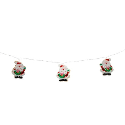 Гирлянда Chomik Санта-Клаус 1.65 м 10 LED Теплый белый (5900779854086) Вінниця - фото 1