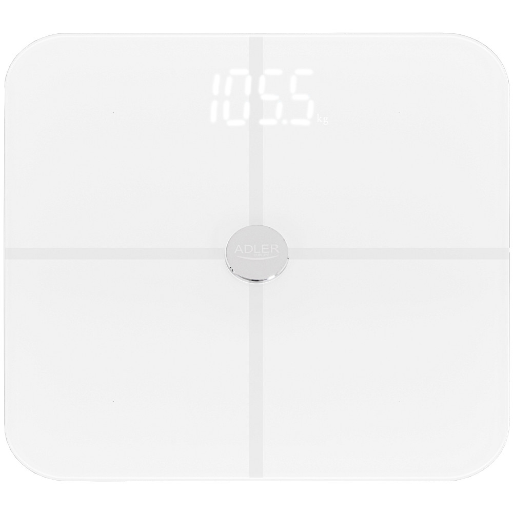 Ваги напольні Adler AD 8187 white електронні/ Smart/ 180кг/ 4хААА/ автовимкнення/ білі Винница - изображение 1