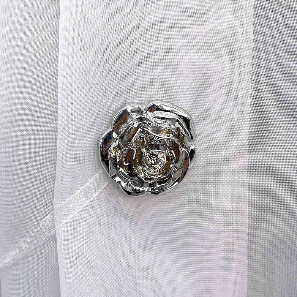 Магніти для штор і гардин Танго набір 2 шт Сріблястий з коричневим (81-161) Київ - фото 4