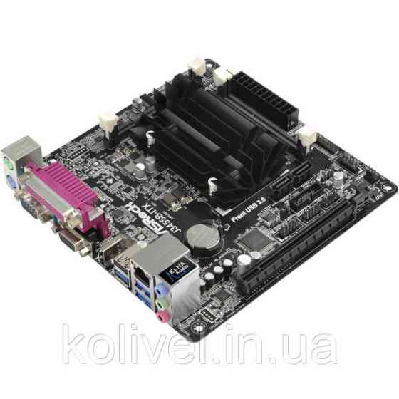 ASRock J3455B-ITX/REF(Intel Quad-Core 2.3GHz, 2xDDR3 SoDIMM, VGA/HDMI, 1*PCIe, 2xSATAIII, mini ITX) Киев