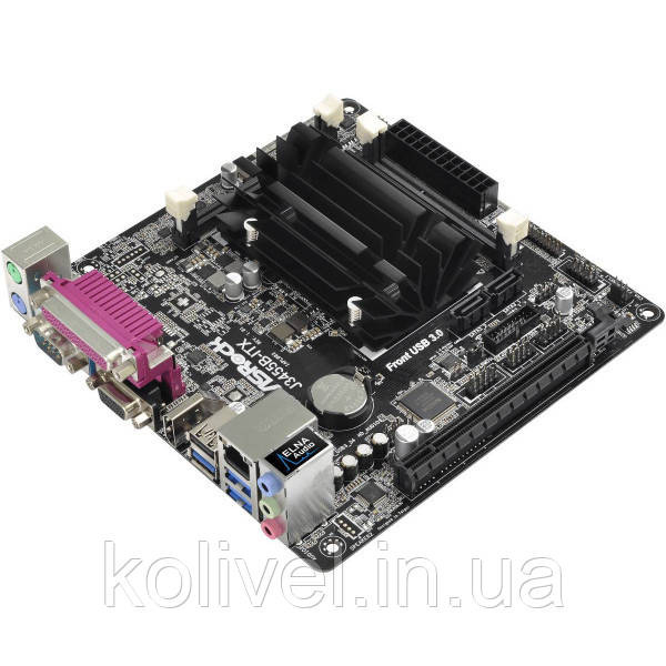 ASRock J3455B-ITX/REF(Intel Quad-Core 2.3GHz, 2xDDR3 SoDIMM, VGA/HDMI, 1*PCIe, 2xSATAIII, mini ITX) Киев - изображение 3
