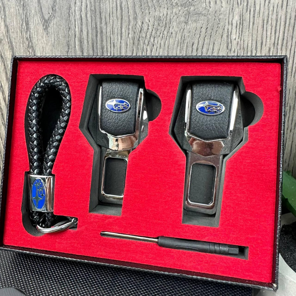 Заглушки для ременів безпеки + ремінець брелок у коробочці Toyota BMW Lexus Mazda Nissan Chevrolet Subaru ( 21144 ) Харків - фото 4
