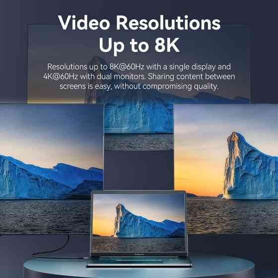 Кабель USB 4.0 Type-C M-M, 1.0 м 240W 8K60Hz Thunderbolt 4 Gray Aluminum Alloy Vention Вінниця