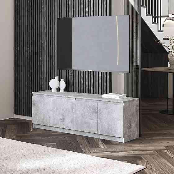 Тумба под телевизор VAYS в гостиную, современная с полками, без ручек R-31 Львов