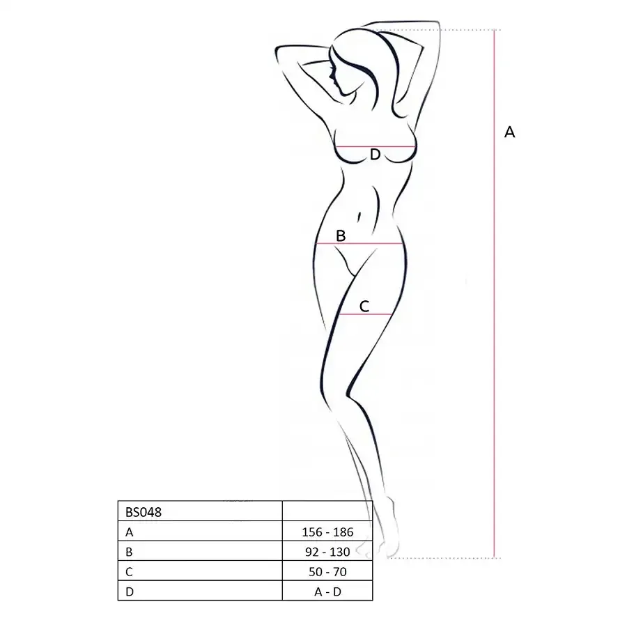 Бодістокінг Passion BS048 red, комбінезон, імітація колгот та відкритого топа Львів - фото 4