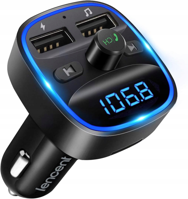 FM трансмітер в прикурювач LENCENT Т25 Bluetooth для автомобіля Луцьк - фото 1