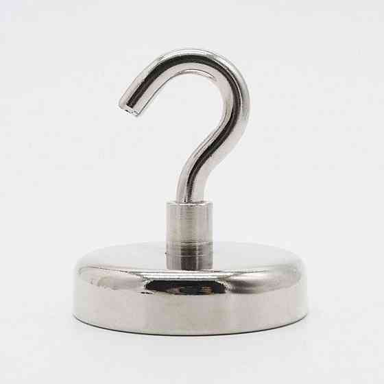 Сильний неодимовий магніт з гачком 75x18 мм до 150 кг Київ