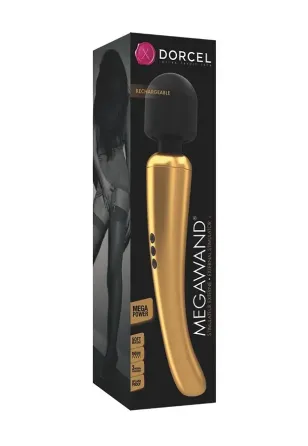 Потужний вібромасажер Dorcel Megawand Gold який перезаряджається, 160 режимів Львов