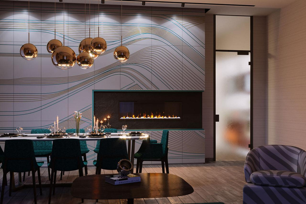 Електрокамін з обігрівом Dimplex Ignite XL 50 (XLF50) з кристалами, кольорами + Подарунок! Комплект  Львів - фото 5