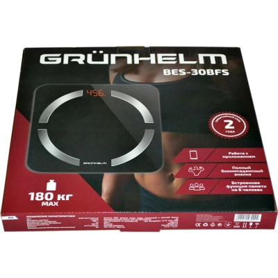 Весы напольные Grunhelm BES-30BFS Винница - изображение 3