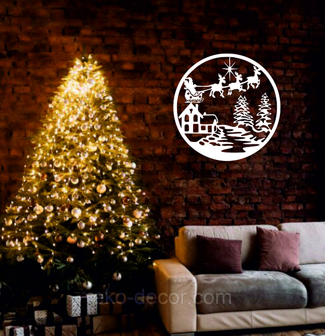 Декоративне настінне Панно «Новий рік», Декор на стену Київ - фото 1