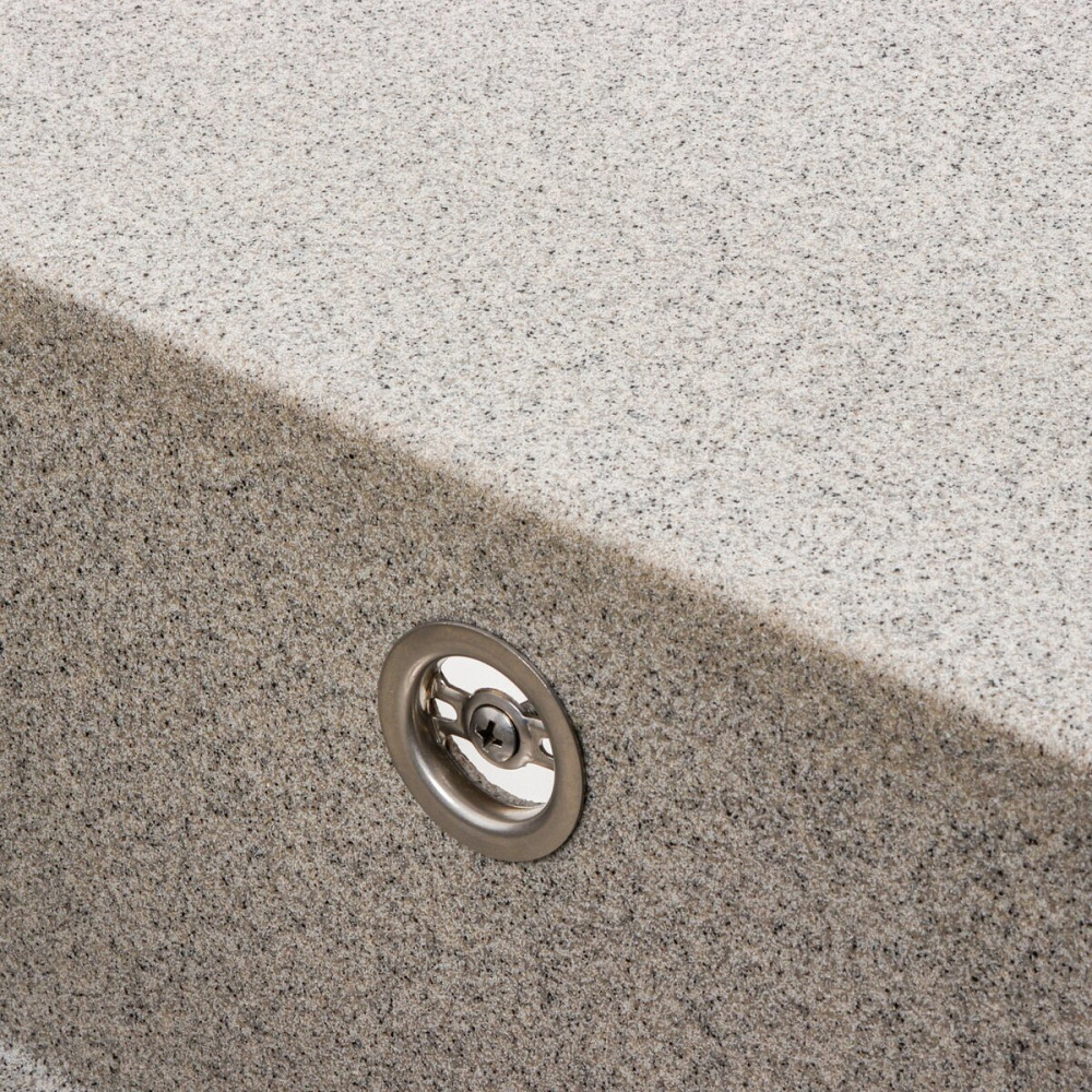 Гранітна мийка для кухні VALESO AZURIT 7950 матова Сірий Коломыя - изображение 4