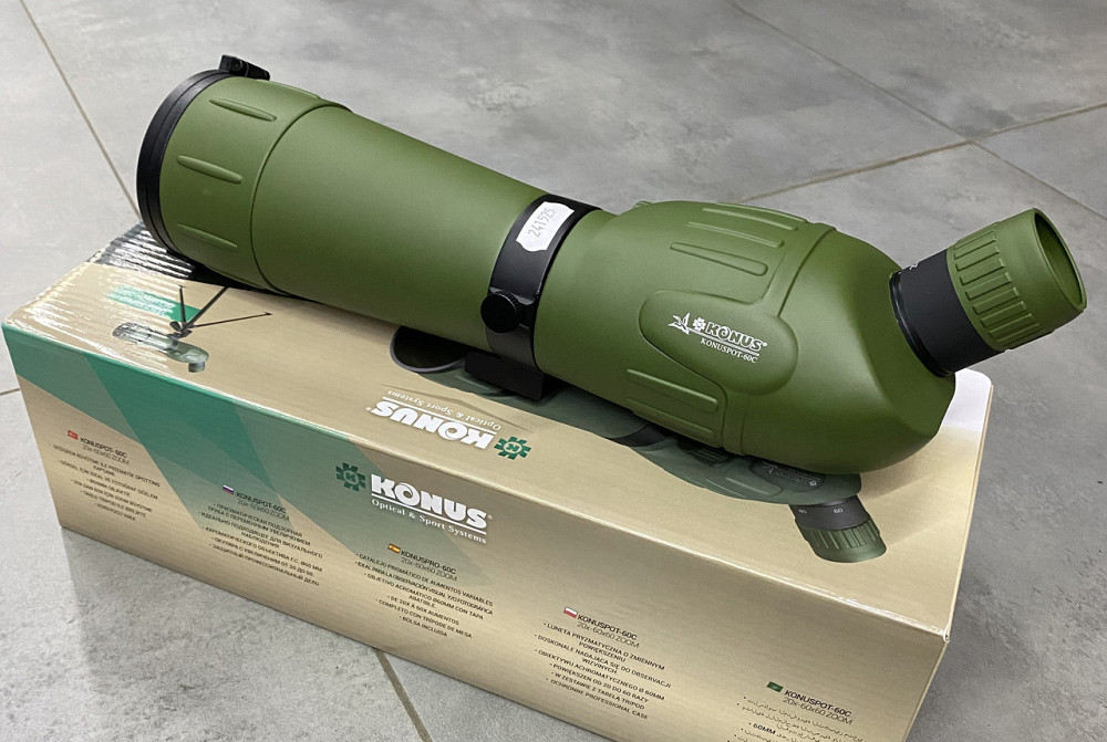 Подзорная труба KONUS KONUSPOT-60C 20-60x60, штатив в комплекте, чехол, ремень Solmir Киев - изображение 6