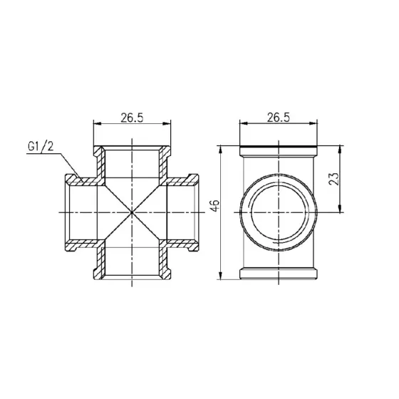 Хрестовина Thermo Alliance Forte 1/2" ВВ SF35415 Київ