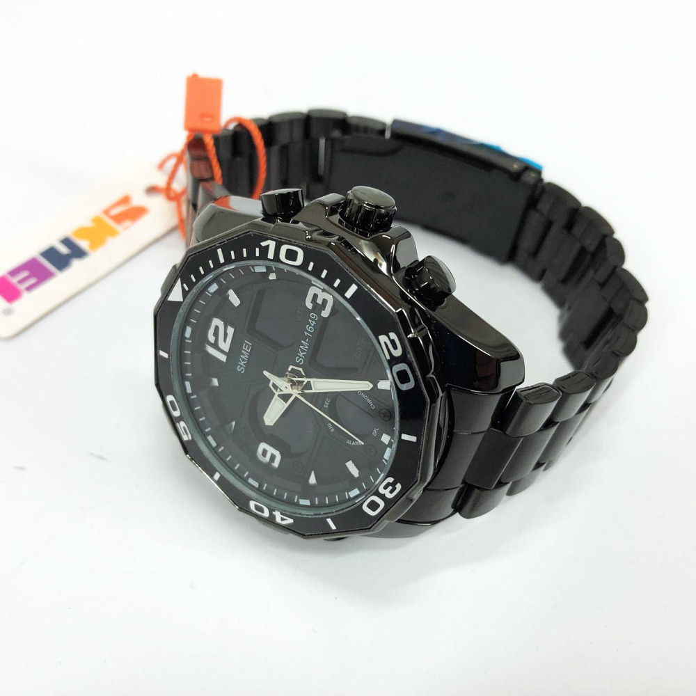 Годинник кварцовий чоловічий SKMEI 1649BK Чоловічий годинник стильний наручний стрілочний YF-24 Львів - фото 12
