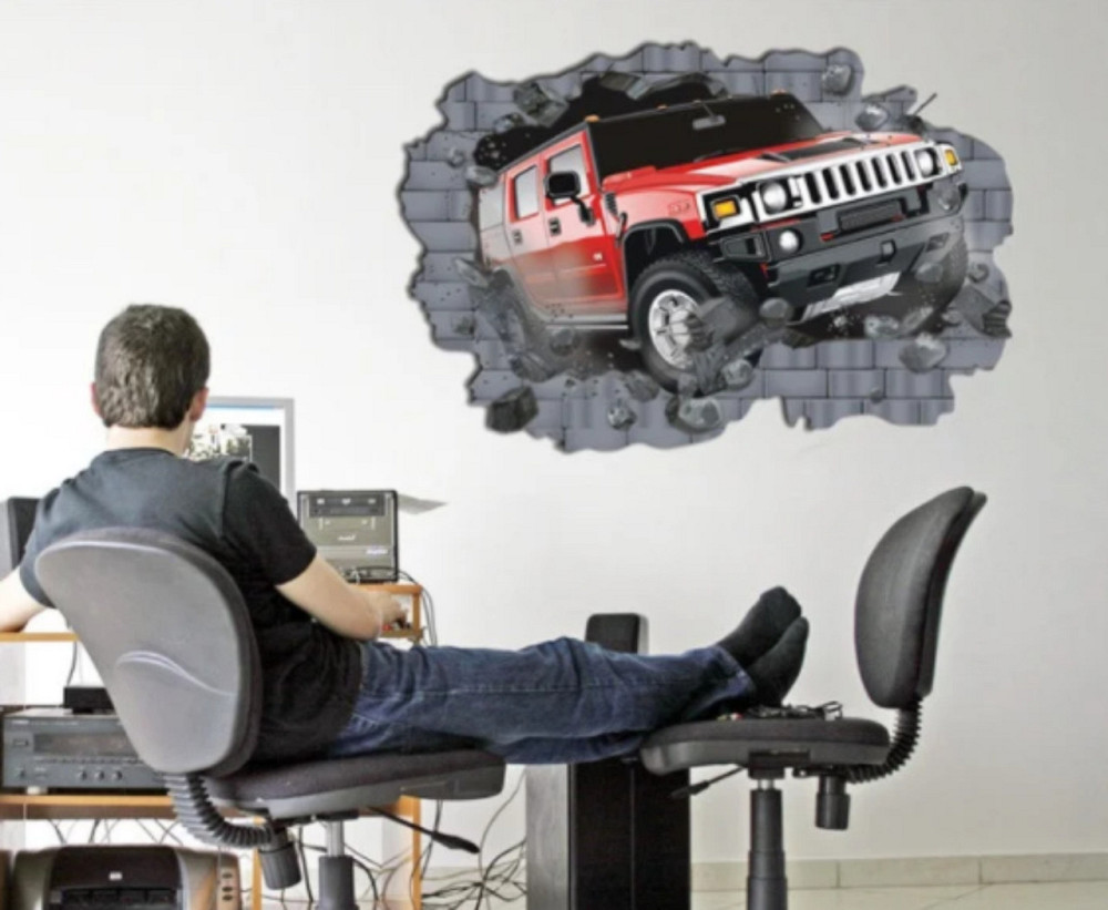 Интерьерная наклейка на стену Джип 3D Киев - изображение 5