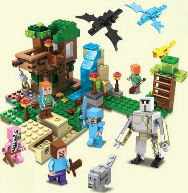 Конструткор Майнкрафт minecraft сумісний Лего Lego шахта село база. Київ - фото 2