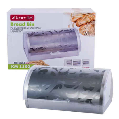 Хлібниця 39*28*18,5см нержавіюча сталь/пластик 1102 KAMILLE Житомир - изображение 4